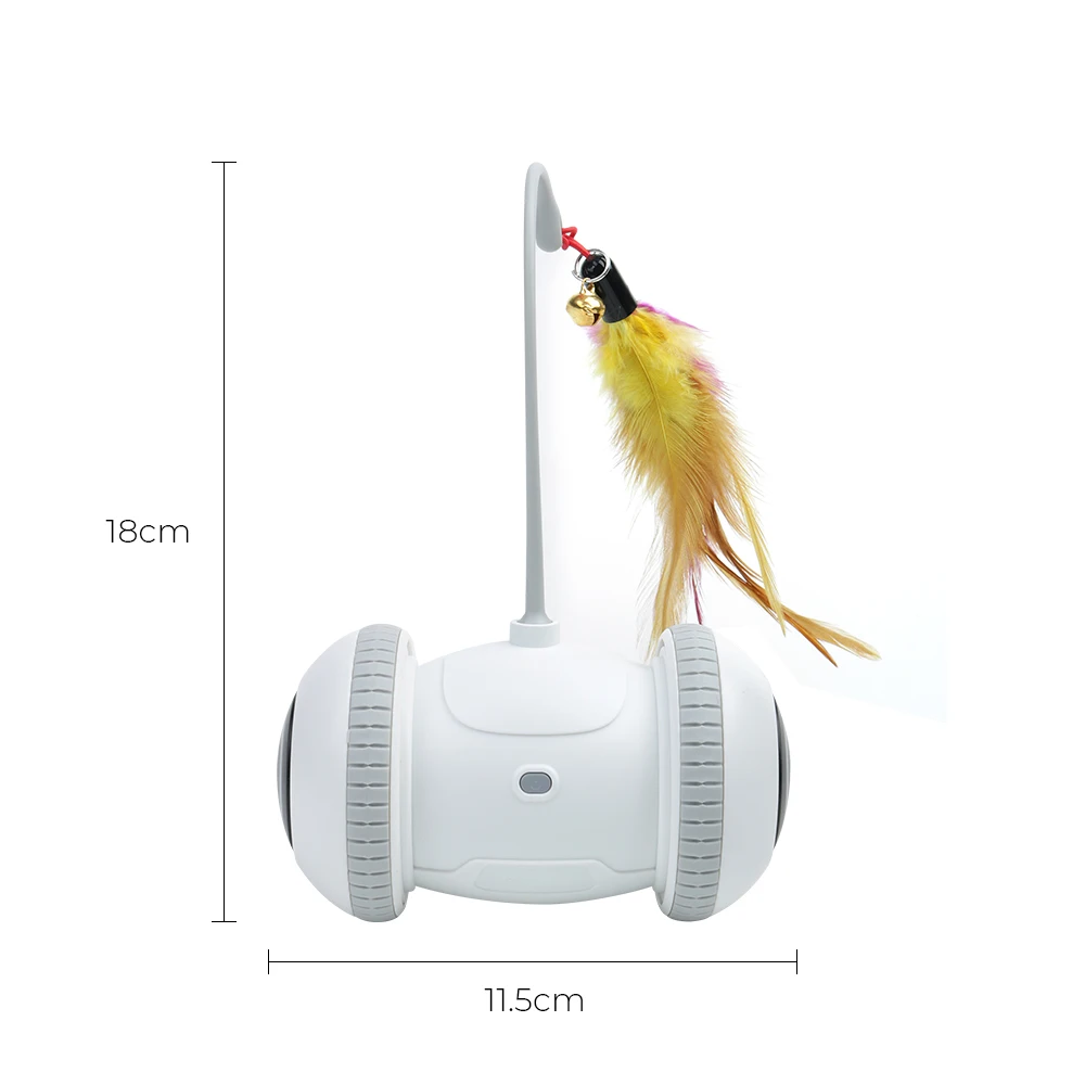Sensor automático Brinquedo do Gato Gatinho Brinquedos para Animais de estimação Gato que Persegue Recarregável USB Smart Robótico Interativo Eletrônico Pena Teaser