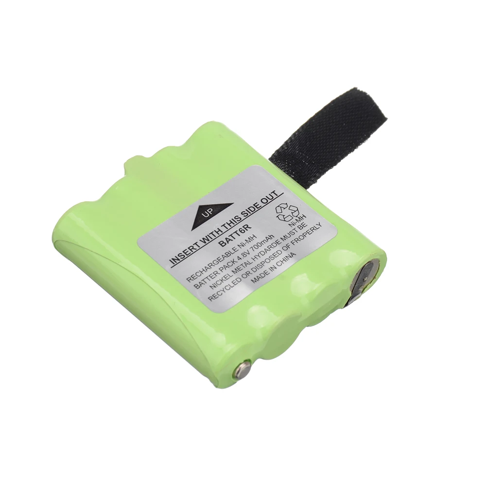 4,8 V 700MAH NI-MH Bateria recarregável para Midland BATT6R BATT-6R Rádio Pacote de bateria de 2PCS