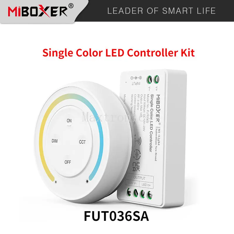 Miboxer DC12-24V FUT035/36/37 2.4 G Amanhecer Controle Remoto do arco-íris Remoto Para Dual Branco/Uma Cor/RGB/RGBW/RGB+CCT LED Strip