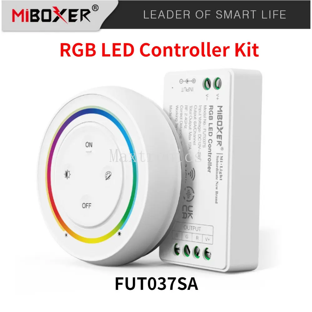 Miboxer DC12-24V FUT035/36/37 2.4 G Amanhecer Controle Remoto do arco-íris Remoto Para Dual Branco/Uma Cor/RGB/RGBW/RGB+CCT LED Strip