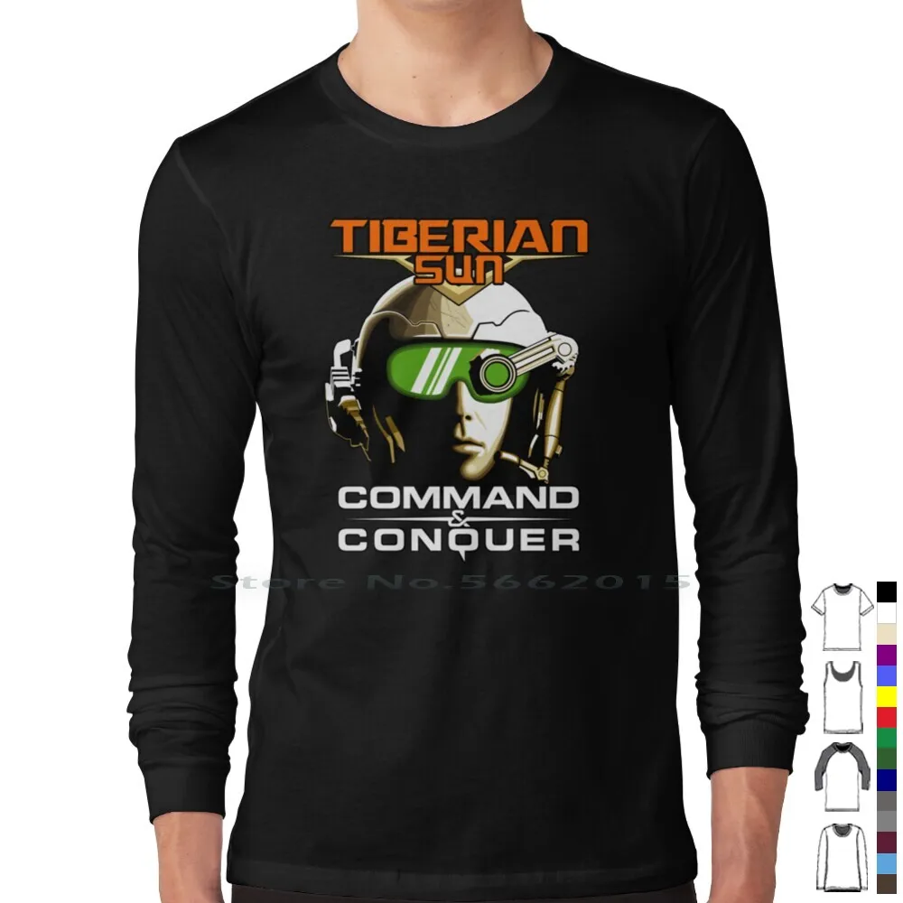 Tiberian Sun Comandante T-Shirt 100% Algodão Command And Conquer Cnc Tiberian Sun Comandante Tiberium Wars Gdi De Defesa Global