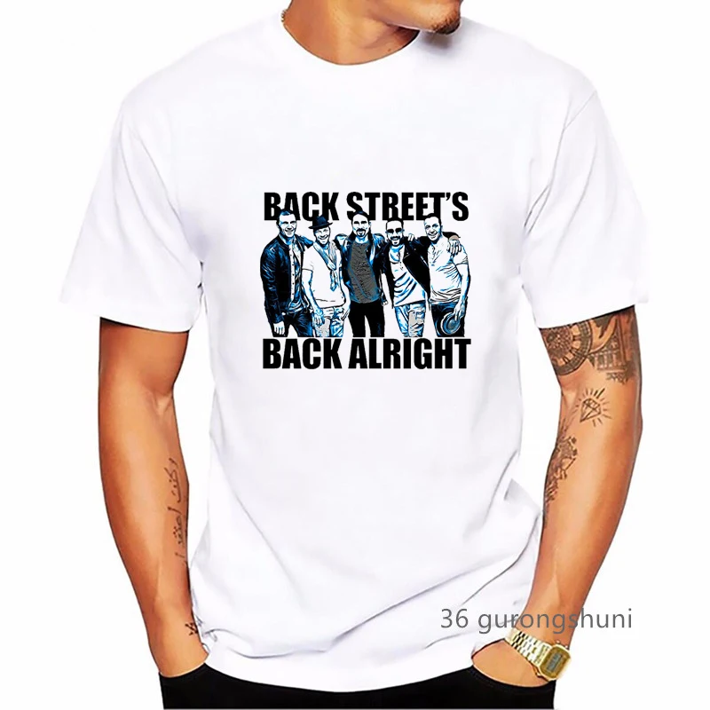 2023 Eu Amo Bsb Impressão Gráfica Tshirt Homens Fresco Backstreet Boys T-Shirt Homem Manga Curta T-Shirt De Harajuku, Camisa De Hip Hop Camisa