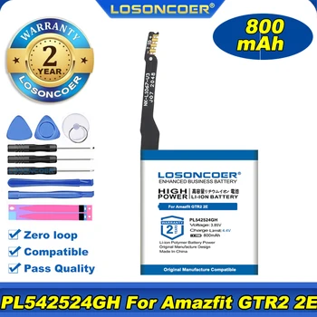 100% Original LOSONCOER 800mAh PL542524GH Bateria Para Amazfit GTR2 2E A1951Smart Bateria de Relógio PL542524GH PL542524 Bateria