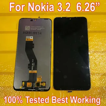 100% Testado Melhor Trabalho do Vidro do Sensor do Nokia 3.2 TA-1154 TA-1156 TA-1159 Display LCD de Painel de Toque de Tela Digitalizador Assembly