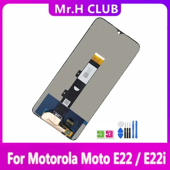 100% Testado Original Para Motorola Moto E22 Tela LCD Touch screen Digitalizador Assembly Para Moto E22i LCD de Peças de Reparo