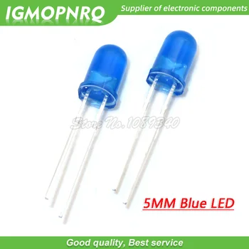 100pcs Azul diodos emissores de luz Azul sua cor Azul 5mm led IGMOPNRQ