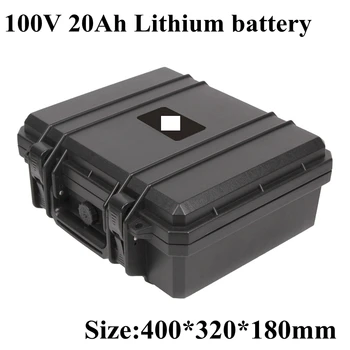 100v 20Ah 28S bateria de lítio DC 110v alta taxa de células 20C 350A 400A BMS nmc lipo louco carrinho impermeável poderoso + 3A carregador