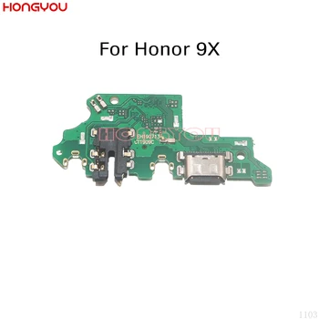 10PCS Para o Huawei Honor 9X HLK-AL00 HLK-AL10 / Honra 9X Pro USB de Carregamento Doca taxa de Soquete Jack Conector de Porta Flex Cabo