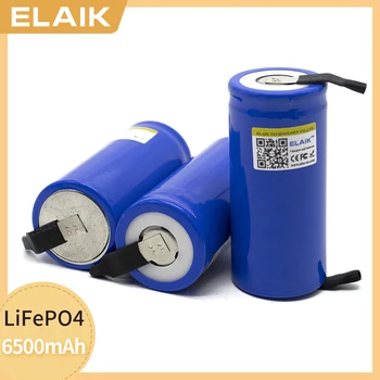 2023 ELAIK 32700 LiFePO4 3,2 V 6500mah 33º-55A geschweißte streifen Níquel Blätter Für schraubendreher batterie Elektrische
