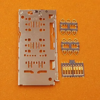 2Sets SIM Slot para Leitor de cartões de Bandeja porta Conector Plug Memória Para Samsung Galaxy M30S M307 M21 M215 M21S M217F F41 F415F M51 M515