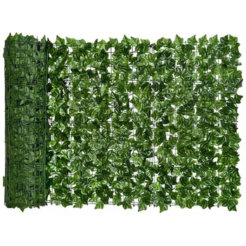3X Artificial Batata Doce Folha de Privacidade Muro Artificial de Hedge Cerca de Decoração, Apropriado Para a Decoração ao ar livre, Jardim