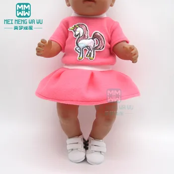 43, Brinquedos do Bebê recém-Nascido Boneco e boneca Americana terno de esportes da Moça de presente
