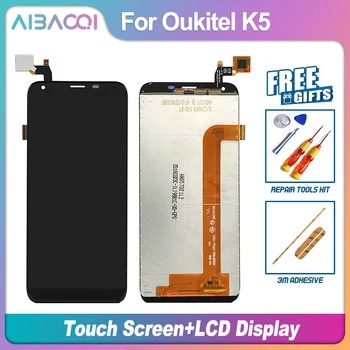 AiBaoQi Nova Marca De 5,7 Polegadas Touch Screen 1440x720 Display LCD de Substituição do conjunto De Oukitel K5 Android 7.0
