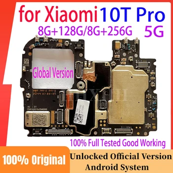 Desbloqueado Original da placa-Mãe para o Xiaomi 10T Pro placa-mãe Totalmente Testado Bom Trabalho Lógica Placa de Circuitos da Placa para Mi 10t Pro
