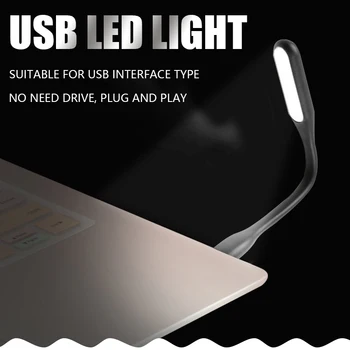 Flexível USB do DIODO emissor de Luz a Lâmpada Para o Teclado do Computador Lendo Laptop Notebook Portátil 5V Lâmpada de Leitura Foldable da Visão de Luz