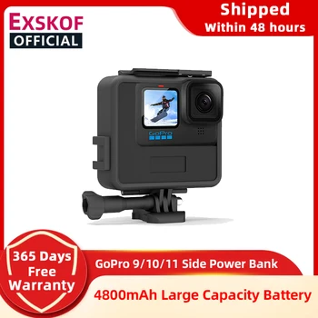 GoPro Hero 9 10 Portátil do Carregador 4800mAh Bateria Estendida Módulo de Caso do Quadro Compatível com a GoPro 10 9