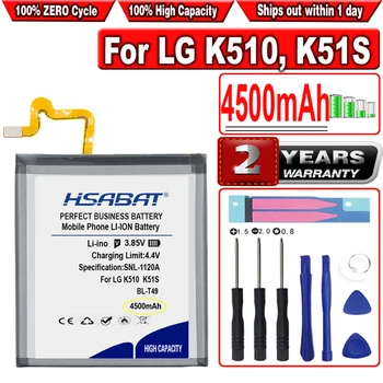 HSABAT 4500mAh BL-T49 Bateria para LG K510 K51S LM-K410BMW LM-K510BMW LM-K510HM