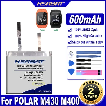 HSABAT 600mAh Bateria de Célula POLAR M430 / M400 EVE322826 322826 de GPS do Relógio de Desporto Novo Polímero de lítio de Substituição de Baterias
