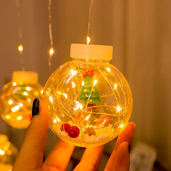 LED que Desejam Bola da Cortina de Luz de Dia de Natal, a Menina de Coração Romântico Decoração do Quarto Estrelado Luz Cor da Bola Atmosfera de Luz