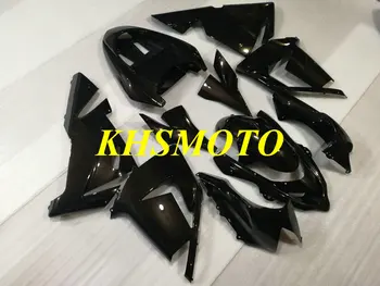 Moto Carenagem Kit para a KAWASAKI Ninja ZX-10R 04 05 ZX 10R 2004 2005 ABS, Injeção de Todas as Gloss Preto Carroçaria Conjunto