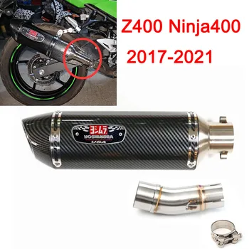 Ninja400 Z400 Motocicleta Yoshimura Tubulação de Exaustão Completa do Sistema Para a Kawasaki Ninja 400 Ninja400 EX400 Z400 2017 2018 2019 2020 2021