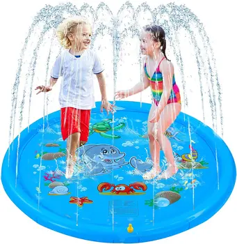 Non-Slip Inicial Almofada para Crianças e o Cão, Engrossar Sprinkler Piscina de Verão ao ar livre Brinquedos de Água - Diversão Quintal Fonte Tapete Jogo para o Bebê