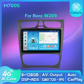 Novo! Auto-Rádio, Tela IPS de 8+128G Para a Mercedes Benz W209 9