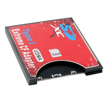 Novo SD para Cartão CF Manga Suporta sem Fio wi-FI SD Card Tipo i Adaptador de Câmera SLR Vermelho
