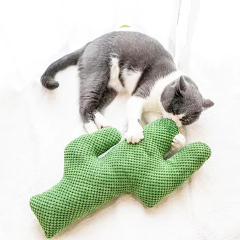 O Brinquedo Do Gato Cacto Interativo, Engraçado Brinquedo Do Gato De Moagem Zixi Catnip Brinquedo Para Aliviar O Tédio Ranger Os Dentes De Moagem De Acessórios Para Animais