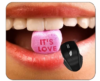 Office Mouse Pad Feminino Lábios Amor De Borracha Antiderrapantes Mousepad