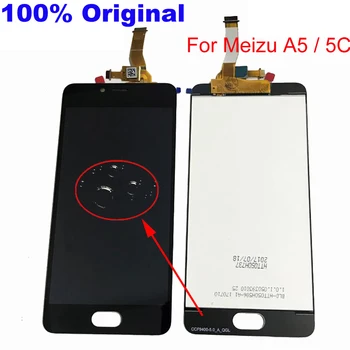 Original Boa Tela LCD Touch screen Digitalizador Assembly Sensor Para Meizu A5 Meilan M5C 5C M710H M710Q Telefone Pantalla Peças