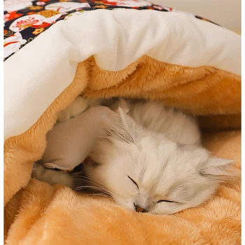 Outono Inverno quente maca de gato gato tapete tapete xadrez de flanela pequeno cão consolador