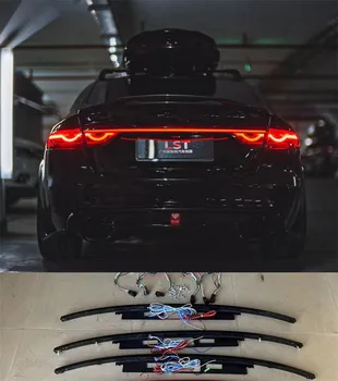 Para a Jaguar XF 2016 2017 2018 2019 2020 2021 2022 vez do Sinal de Largura de Luz, Através do Tronco Lâmpada Traseira de LED
