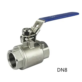 Porta completa fêmea válvula de esfera válvula de solenóide thread de alta temperatura da válvula de aço inoxidável DN8
