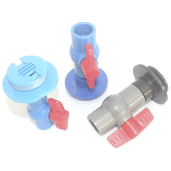 PVC Anteparo de Drenagem Conectores Para 20mm/25mm Rígido Tubo de Aquário de Água Válvula de Tanque de Peixes Tomada de Acessórios