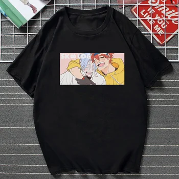Sk8 Infinity Anime T-shirt Impresso Langa Hasegawa e Kyan Reki Tops Gráfico Homens de Verão Casual Streetwear Tee Camisetas