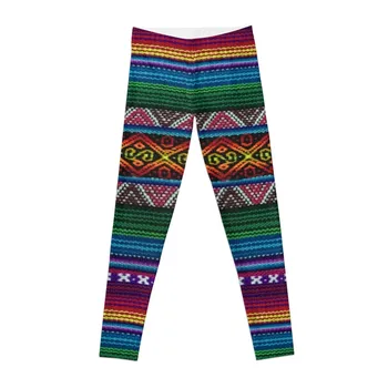 Têxtil peruano padrão de Leggings para Mulheres sportswear