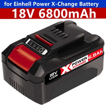 X-Alterar 6800mAh de Substituição para Einhell Potência X Bateria de substituição é Compatível com Todos os 18V Einhell Ferramentas de Baterias com Display de Led